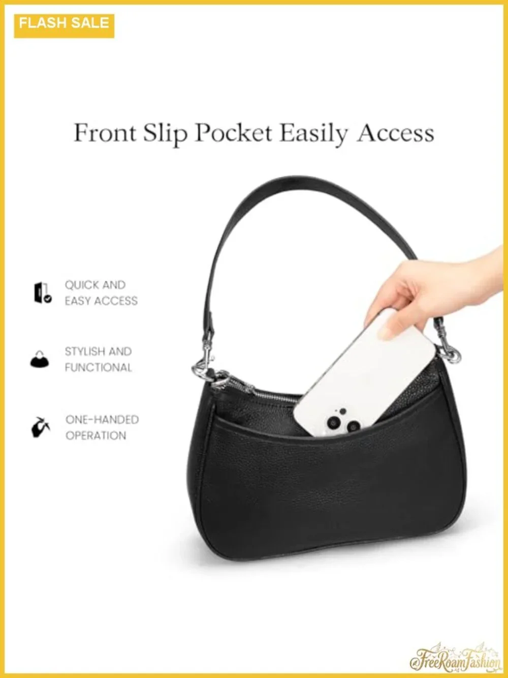 Genuine Leather Anti-Theft Crossbody Hobo Bag Women Shoulder Purse with Lock, 2